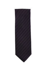 Cesare Attolini Beige Striped Silk Tie (1584)