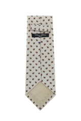 Cesare Attolini Beige Paisley Silk Tie (1511)