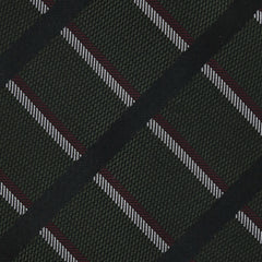 Cesare Attolini Dark Green Striped Silk Tie (1552)