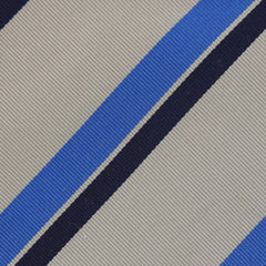 Cesare Attolini Beige Striped Silk Tie (1518)