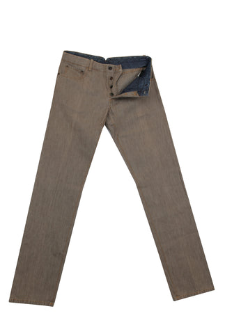 Cesare Attolini Light Brown Jeans - Slim