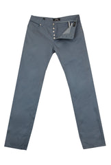 $695 Cesare Attolini Light Blue Solid Jeans - Slim - (CA522248) - Parent