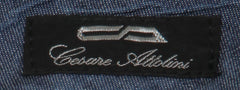 $695 Cesare Attolini Dark Blue Solid Jeans - Slim - (CA515244) - Parent
