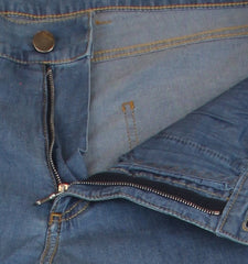 $904 Cesare Attolini Denim Blue Solid Jeans - Slim - (CA9262627) - Parent