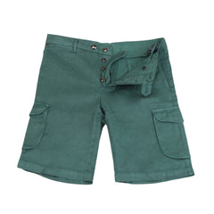 $904 Cesare Attolini Green Solid Shorts - Full - (CA411261) - Parent