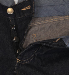 $904 Cesare Attolini Dark Blue Solid Jeans - Slim - (CA930261) - Parent
