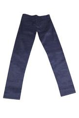$904 Cesare Attolini Navy Blue Solid Jeans - Slim - (CA9262623) - Parent