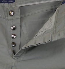 $904 Cesare Attolini Light Green Solid Jeans - Slim - (CA522245) - Parent