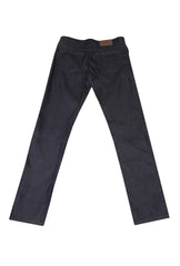 $904 Cesare Attolini Dark Blue Solid Jeans - Slim - (CA9262624) - Parent