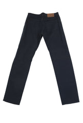 $904 Cesare Attolini Dark Blue Solid Jeans - Slim - (CA5212613) - Parent