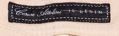 Cesare Attolini Beige Solid Cotton Blend Pants - Slim - (1209) - Parent