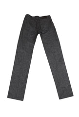 $910 Cesare Attolini Dark Gray Solid Pants - Slim - (CA926266) - Parent