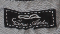 $910 Cesare Attolini Dark Gray Solid Pants - Slim - (CA926266) - Parent