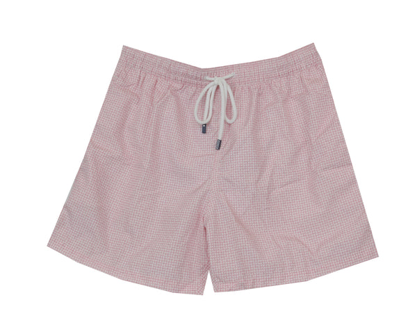 $240 Fedeli Pink Fancy Swim Shorts - (FD521252) - Parent
