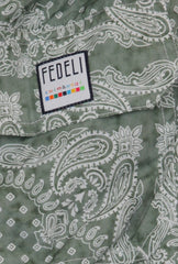 $240 Fedeli Green Paisley Swim Shorts - (FD521253) - Parent