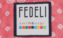 $240 Fedeli Pink Paisley Swim Shorts - (FD528256) - Parent