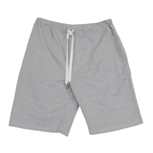 $495 Fedeli Light Gray Solid Cotton Sweat Shorts - (FD44262) - Parent