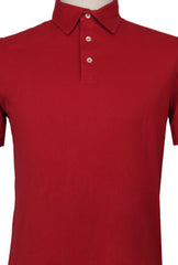 $375 Fedeli Red Solid Piqué Polo - (FD916253) - Parent