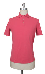 $375 Fedeli Pink Solid Piqué Polo - (FD916258) - Parent