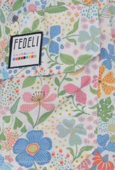 $240 Fedeli White Floral Swim Shorts - (FD528255) - Parent