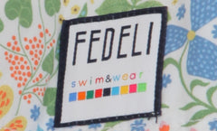 $240 Fedeli White Floral Swim Shorts - (FD528255) - Parent