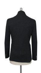 $3850 Fedeli Charcoal Gray Cashmere Solid Jacket - (FD10120244) - Parent