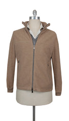 $2675 Fedeli Light Brown Cashmere Solid Jacket - L US/52 EU - (FD91820243)