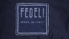 $4375 Fedeli Navy Blue Cashmere Solid Jacket - (FD10120243) - Parent