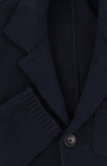 $3150 Fedeli Navy Blue Cashmere Jacket - (FD11420251) - Parent