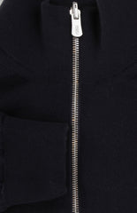 $2275 Fedeli Dark Blue Reversible Crewneck Sweater - (FD44265) - Parent