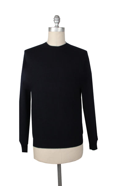 Fiori Di Lusso Midnight Navy Blue Crewneck Sweater - (FL67238) - Parent