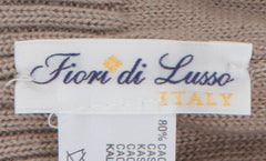 Fiori Di Lusso Beige Solid Beanie - (FL531234) - Parent