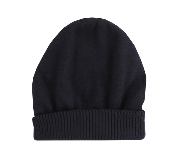 Fiori Di Lusso Dark Blue Solid Beanie - (FL531231) - Parent