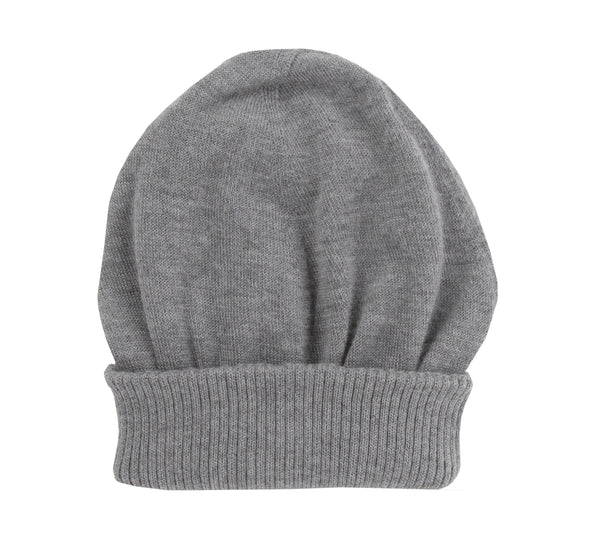 Fiori Di Lusso Gray Solid Beanie - (FL531235) - Parent