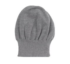 Fiori Di Lusso Gray Solid Beanie - One Size - (FL531235)