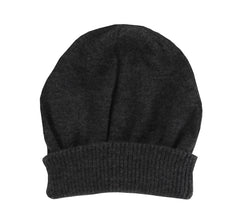 Fiori Di Lusso Dark Gray Solid Beanie - (FL531236) - Parent