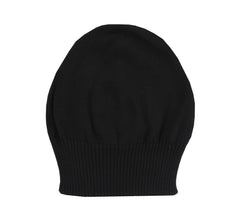Fiori Di Lusso Black Solid Beanie - One Size - (FL531237)