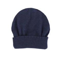 Fiori Di Lusso Navy Blue Solid Beanie - (FL531238) - Parent