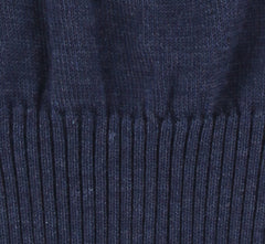 Fiori Di Lusso Navy Blue Solid Beanie - (FL531238) - Parent