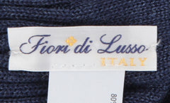 Fiori Di Lusso Navy Blue Solid Beanie - (FL531238) - Parent