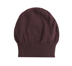 Fiori Di Lusso Burgundy Red Solid Beanie - (FL531232) - Parent