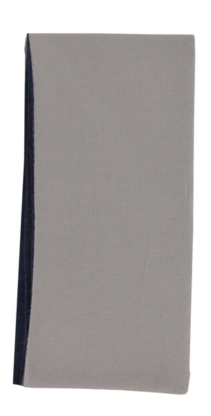 Fiori Di Lusso Blue Solid Cashmere Blend Long Scarf - 82.5" x 13.25" (FL926234)