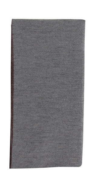 Fiori Di Lusso Purple Solid Cashmere Blend Long Scarf - 82.5" x 13.25" (FL926235)