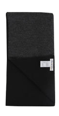 Fiori Di Lusso Black Solid Cashmere Blend Long Scarf - 82.5" x 13.25" (FL926233)