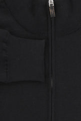 Fiori Di Lusso Black Cashmere Blend 1/4 Zip Sweater - (FL613232) - Parent