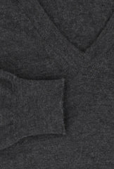 Fiori Di Lusso Charcoal Gray V-Neck Sweater - (FL67231) - Parent