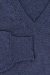 Fiori Di Lusso Navy Blue V-Neck Sweater - (FL67236) - Parent