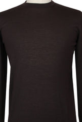 $1225 Fiori Di Lusso Dark Brown Cashmere Crewneck Sweater - (FL282515) - Parent