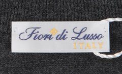 $1225 Fiori Di Lusso Dark Gray Cashmere Crewneck Sweater - (FL282518) - Parent
