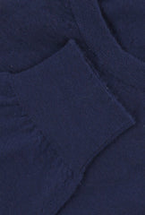$1225 Fiori Di Lusso Blue Cashmere Crewneck Sweater - (FL282514) - Parent